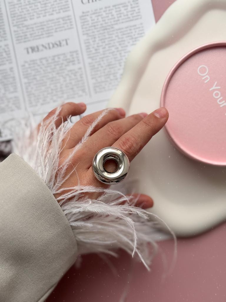 Кольцо Bublik (родий)