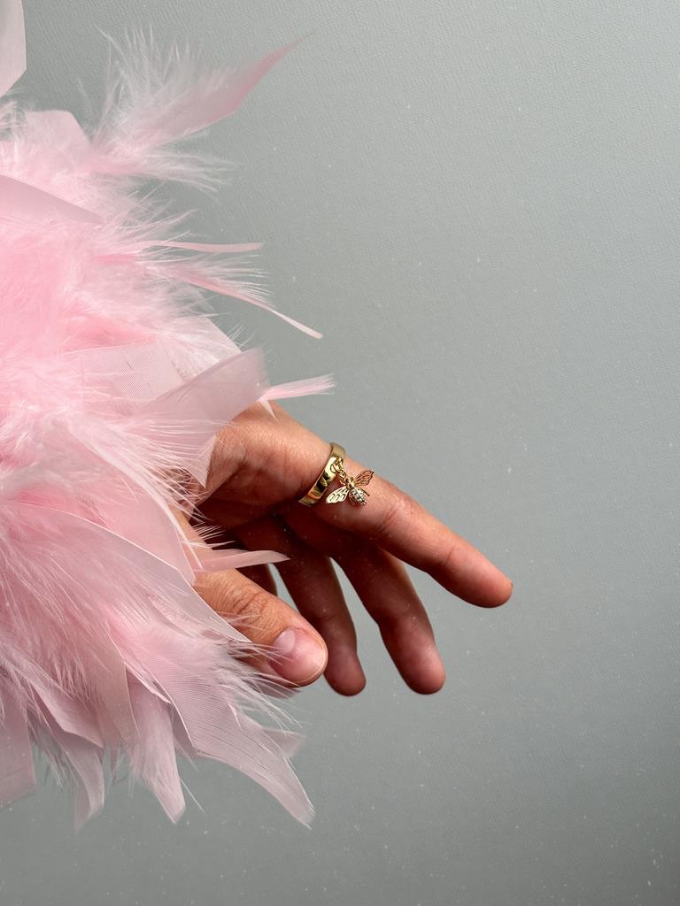 Кольцо Пчела (позолота)