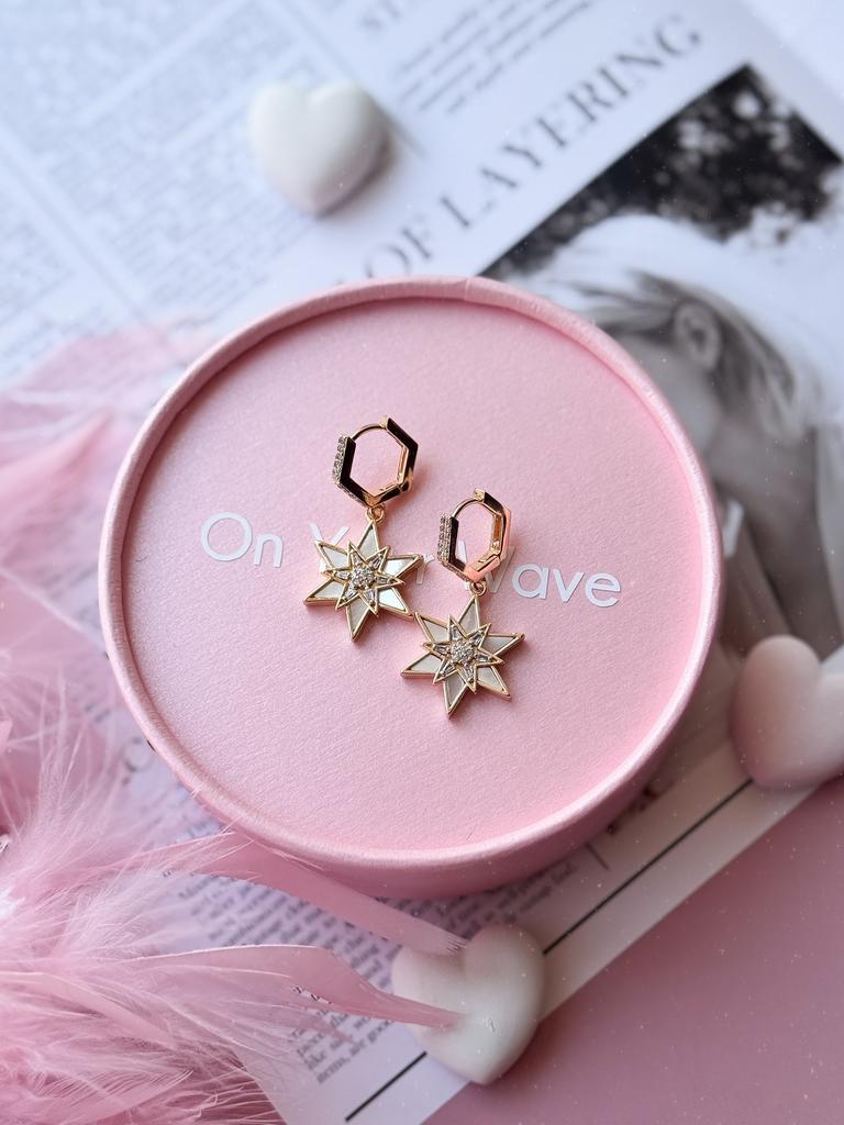 Серьги Shiny Star (позолота)