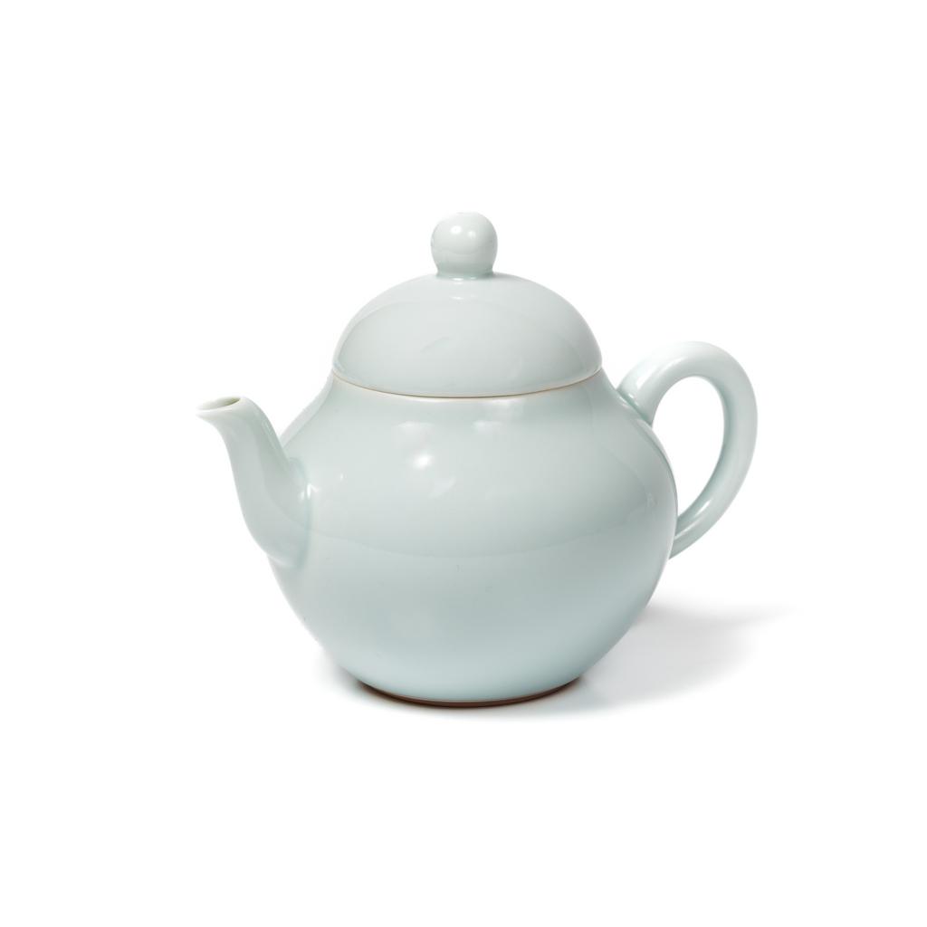 Чайник Лампа небесно-голубой, фарфор из Дэхуа, 155 мл