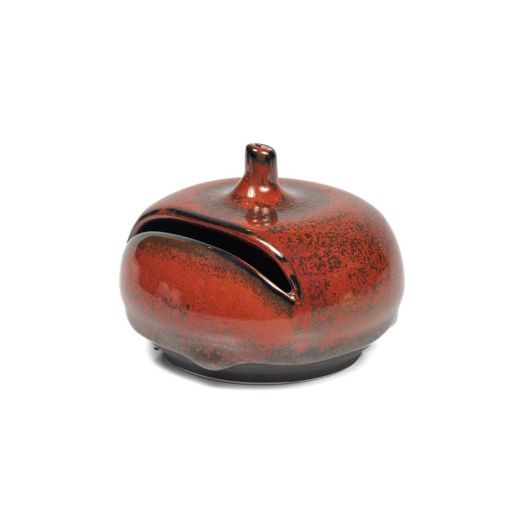 Курильница глазурь Старое железо с прорезью