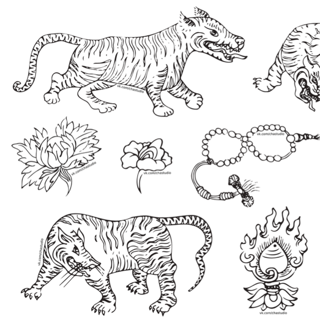 Стикерпак Тибетские символы