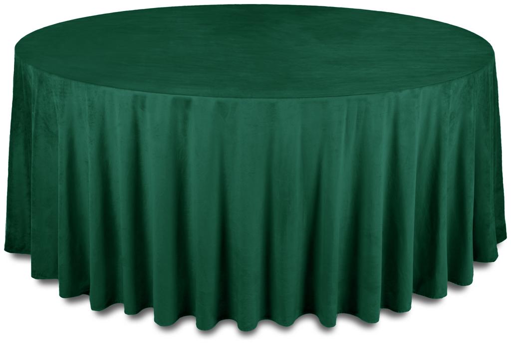 Скатерть круглая «Изумруд» велюр
