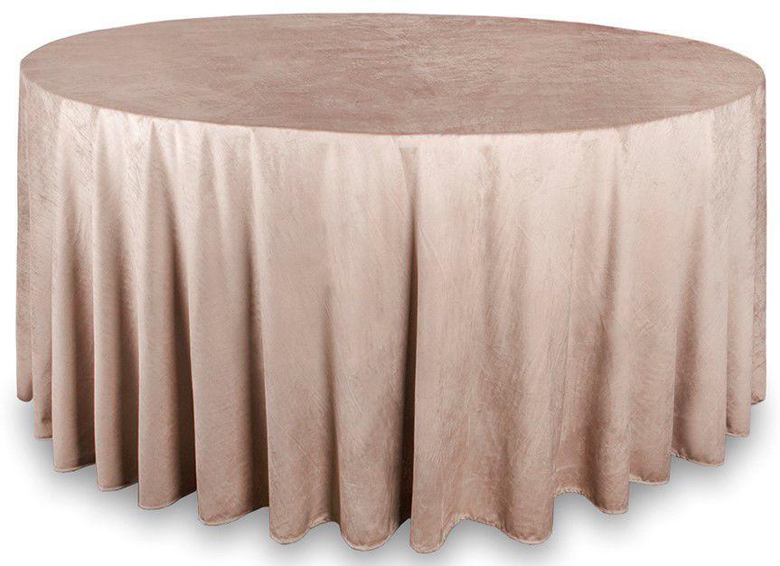 Круглая скатерть 330 см  «Капучино» бархат