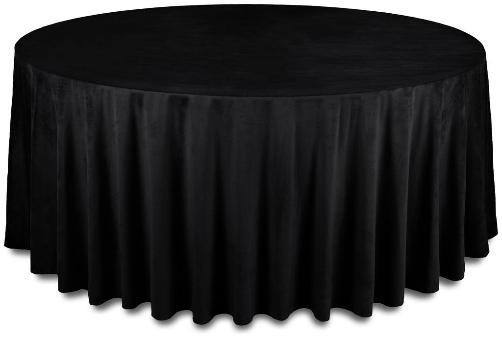 Круглая  скатерть 330 см "Чернаят" бархат