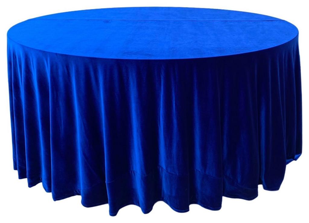 Круглая  скатерть 330 см "Электрик" бархат