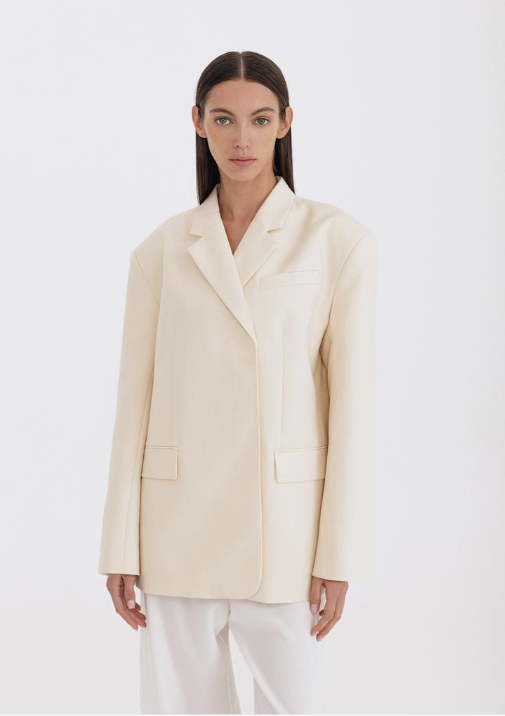 Double breasted oversized blazer