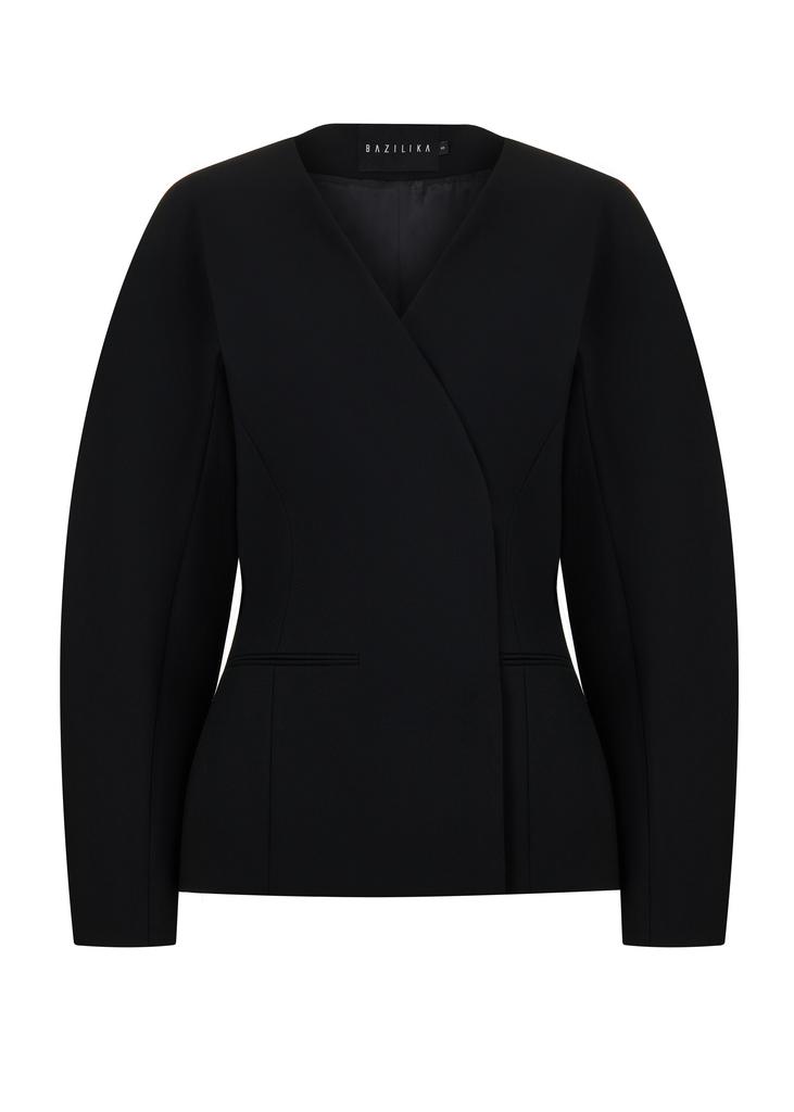 Knitted sculptured cardigan