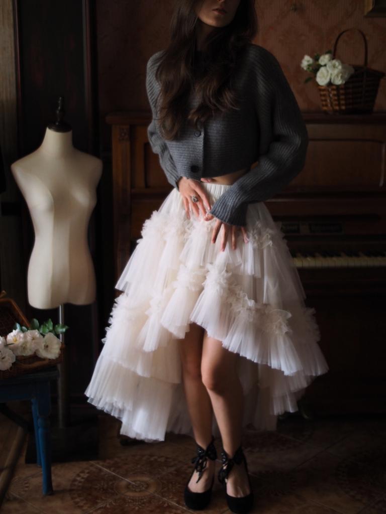 Юбка с рюшами