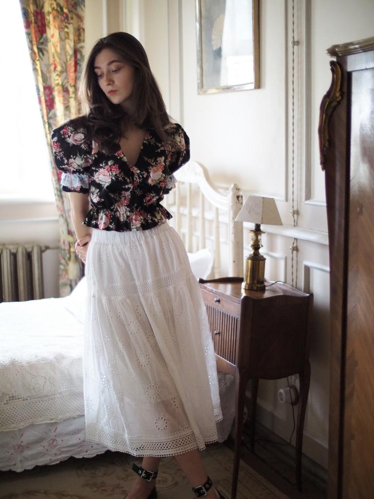 Юбка из хлопкового шитья