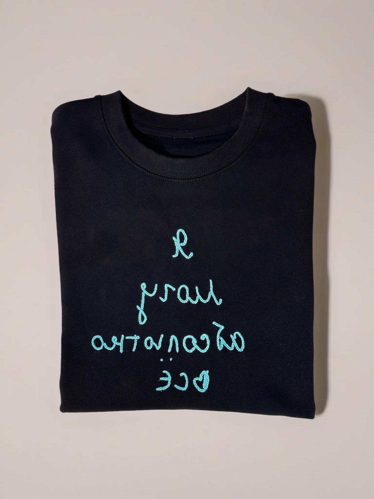 Чёрная плотная ресурсная футболка