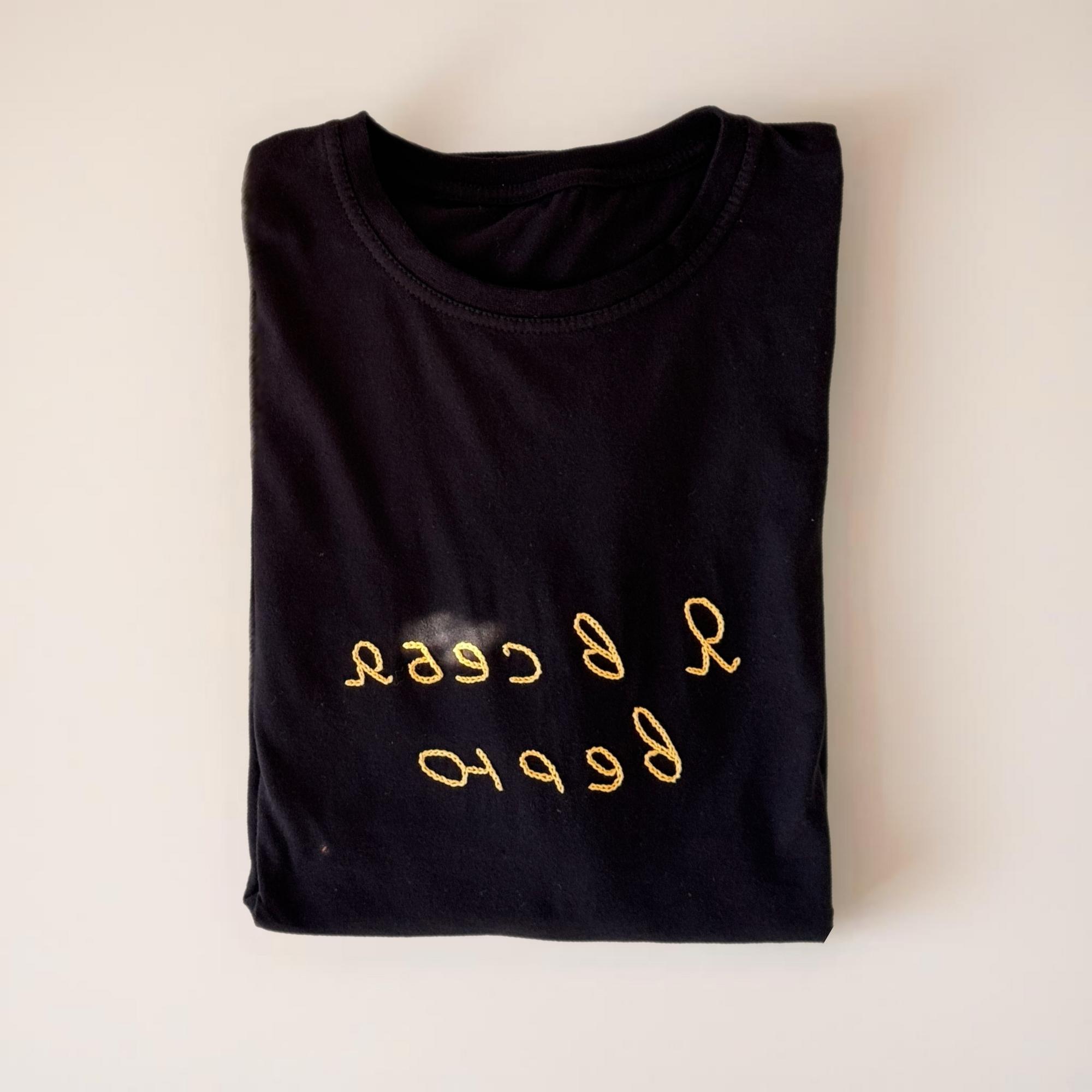 Черная тонкая ресурсная футболка