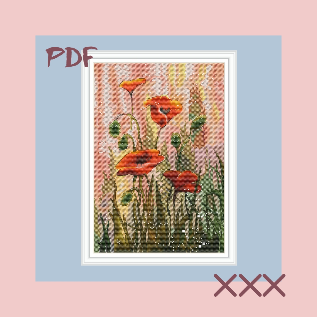 Схема для вышивки крестом "Жаркий полдень"