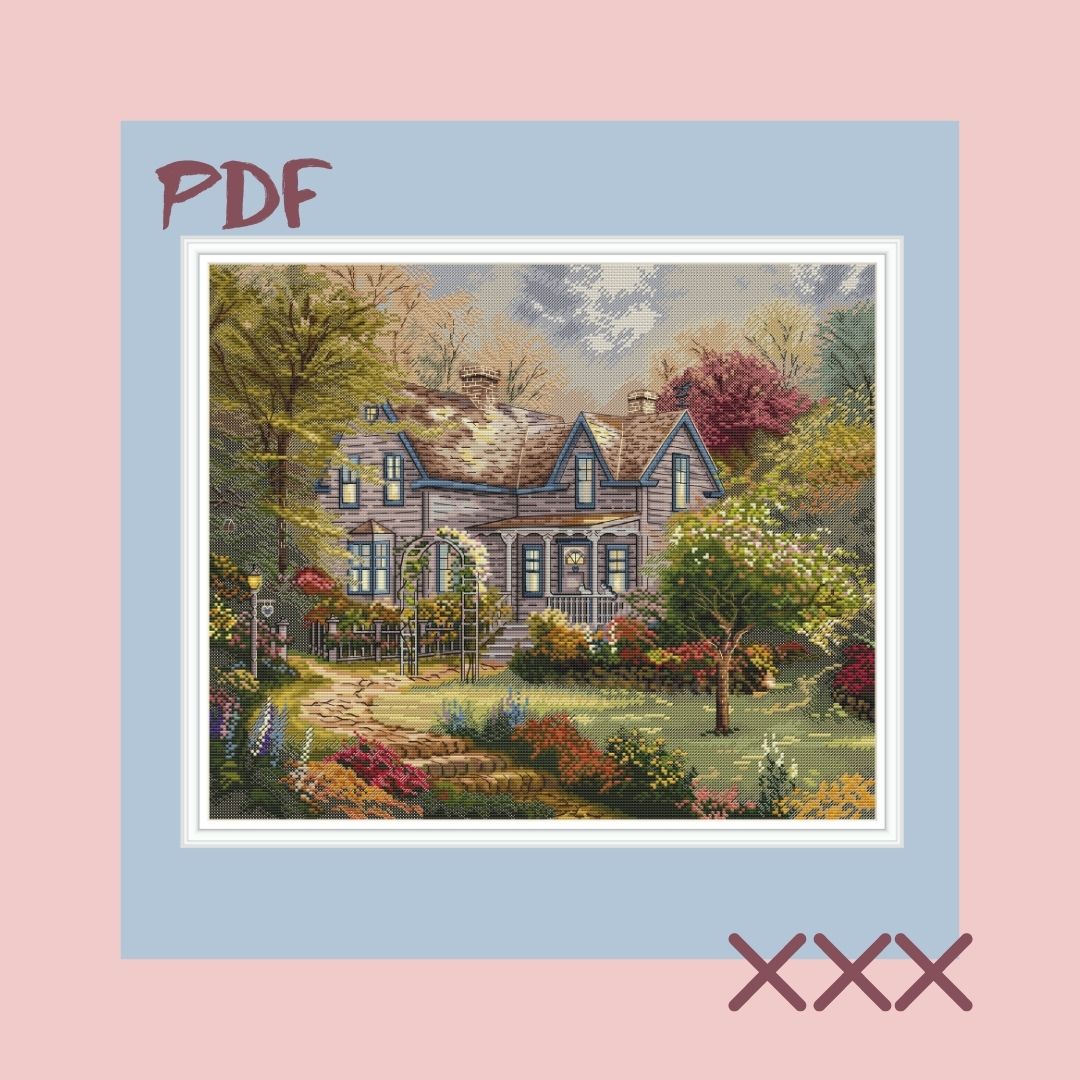 Схема для вышивки крестом "Уголок счастья"