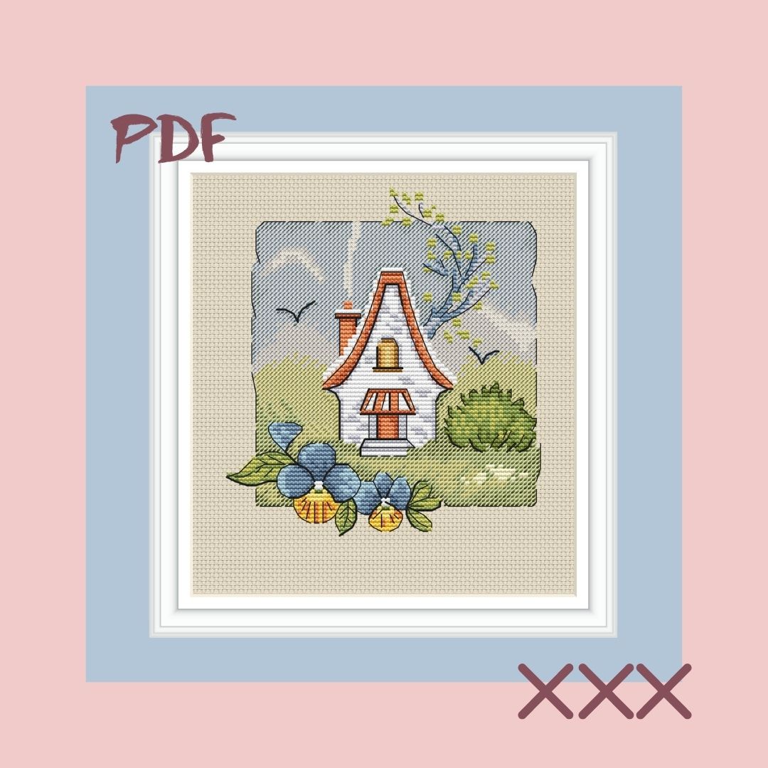 Схема для вышивки крестом "Северное утро"