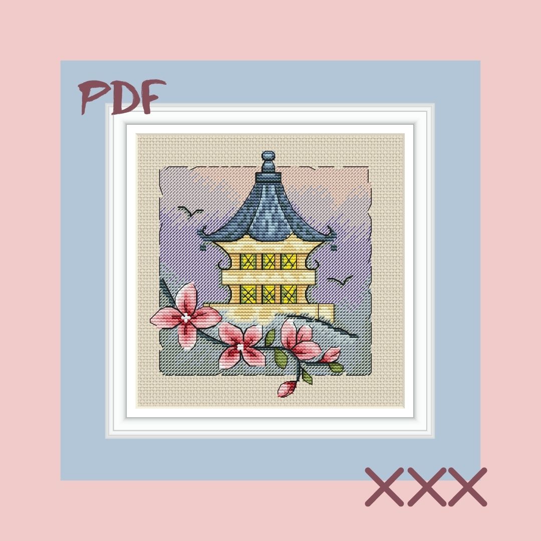 Схема для вышивки крестом "Дыхание востока"