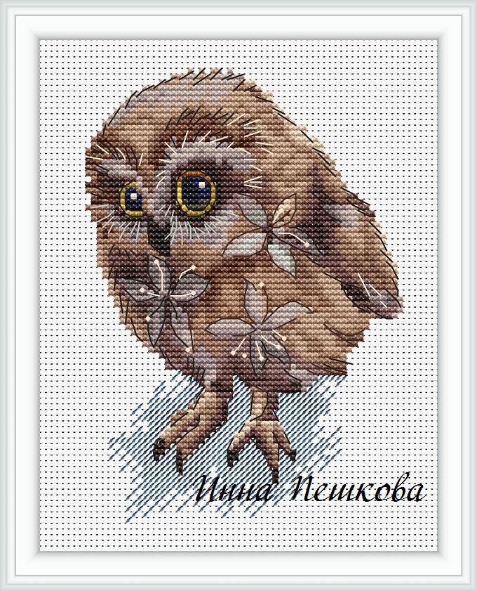 Набор для вышивки крестом "Совенок"