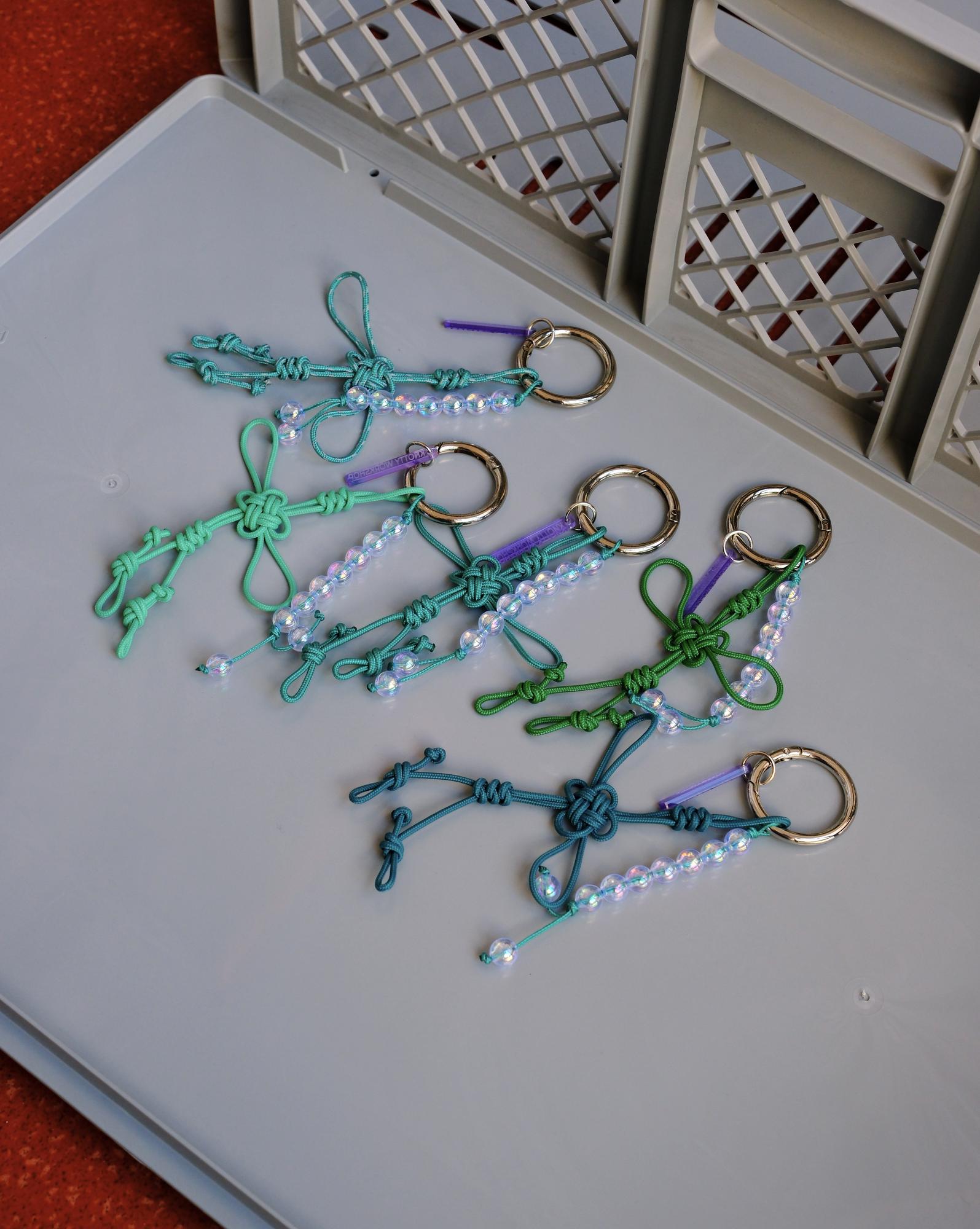 БРЕЛОК ОБВЕС KNOTTY WORKSHOP TRINKET GREEN