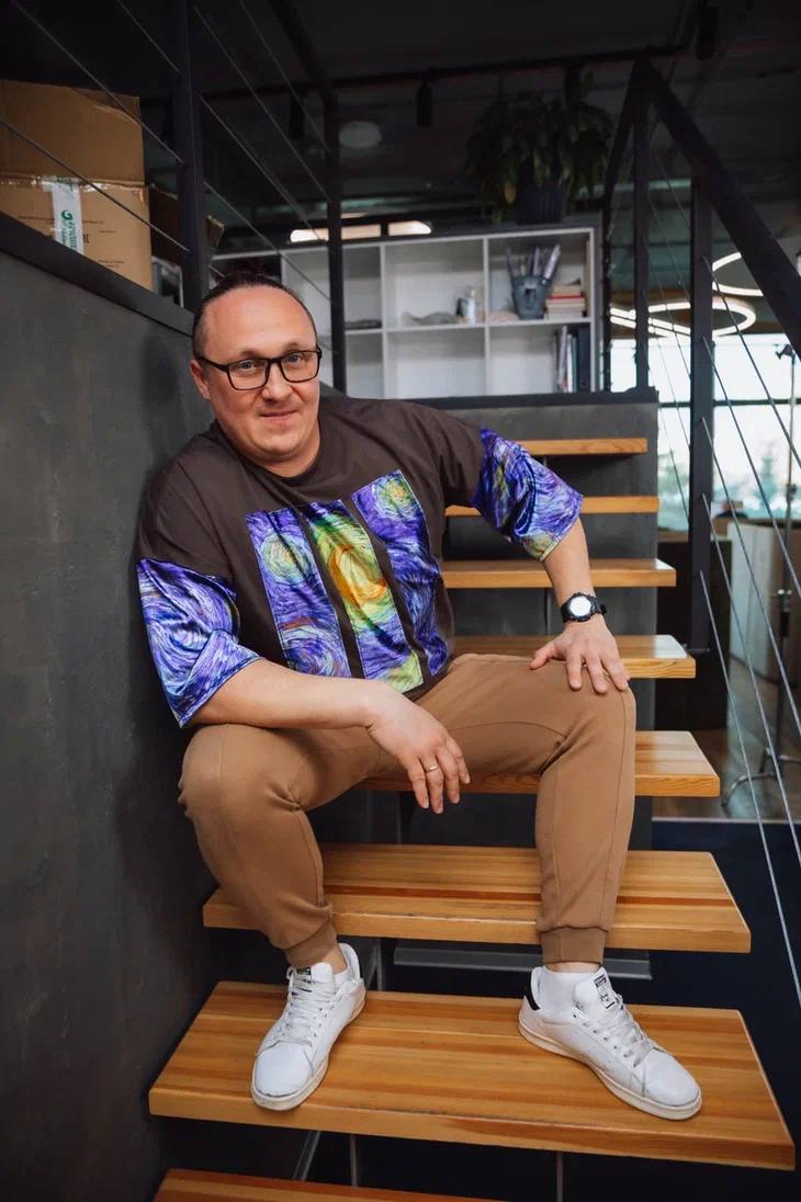 Футболка оверсайз "Ван Гог + рукава"