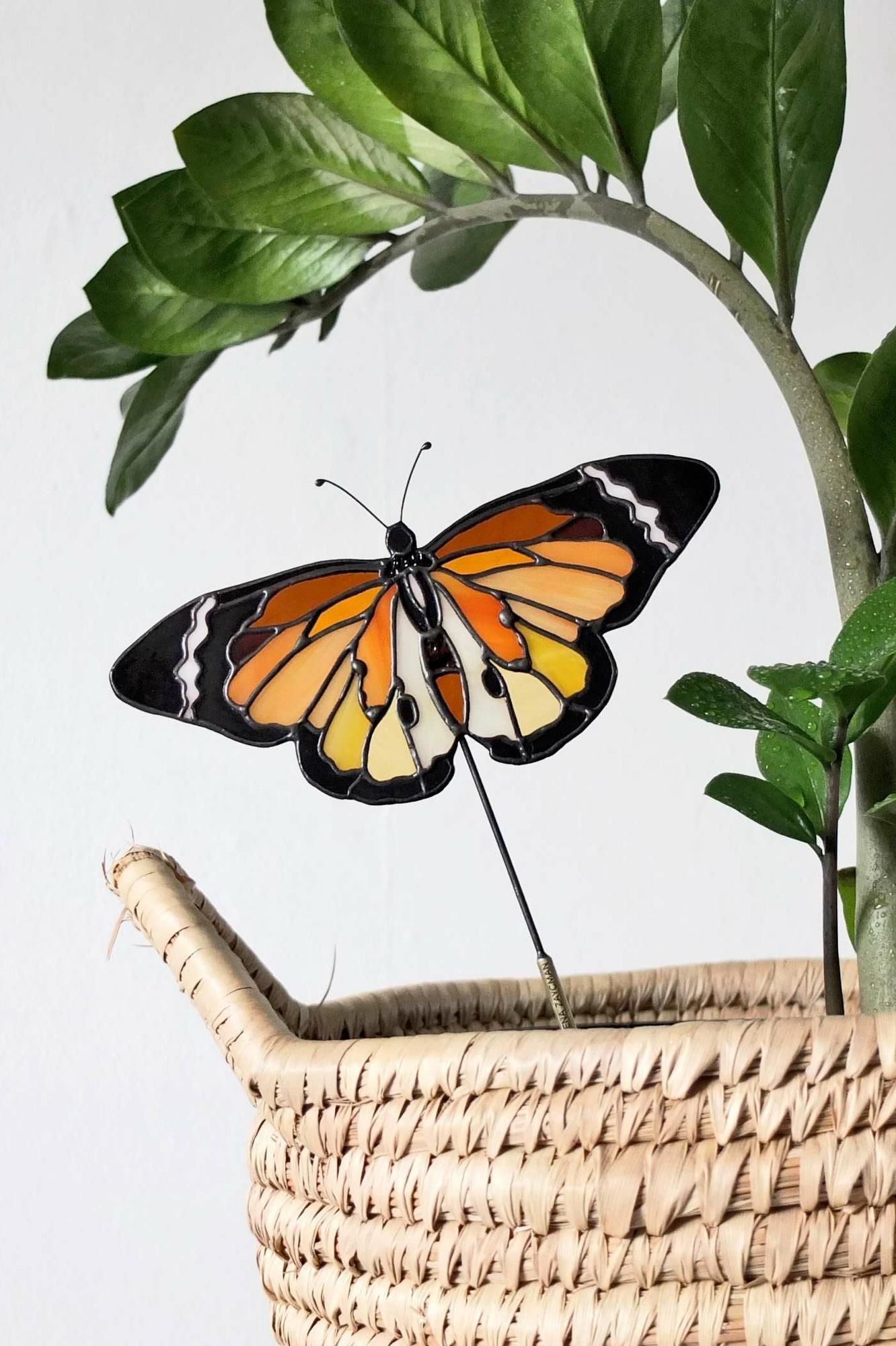MONARCH BUTTERFLY .mini | Stained Glass Pattern