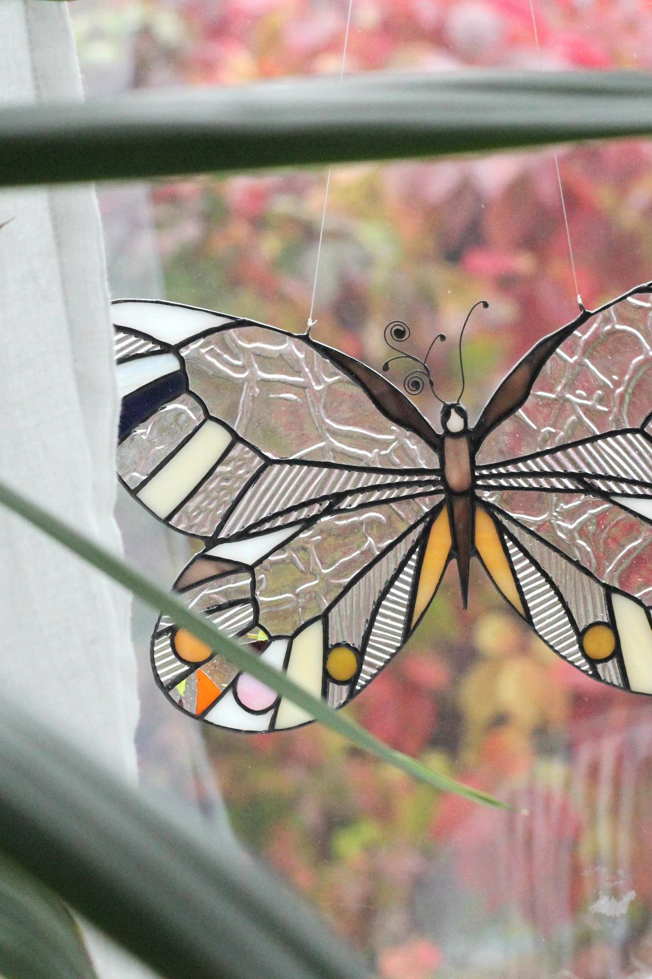 CLEAR BUTTERFLY | Stained Glass Pattern