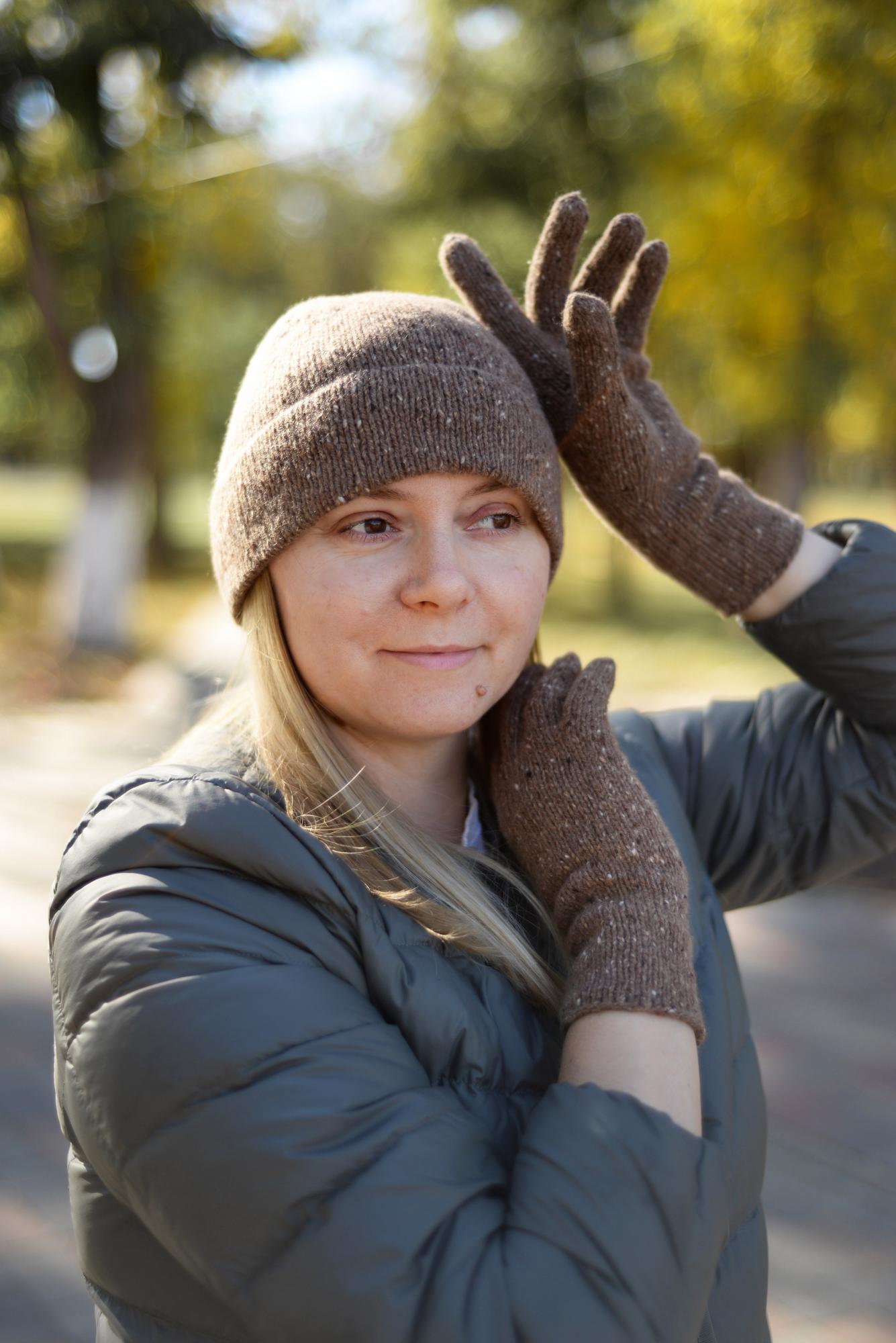 Шапка с фиксированным отворотом