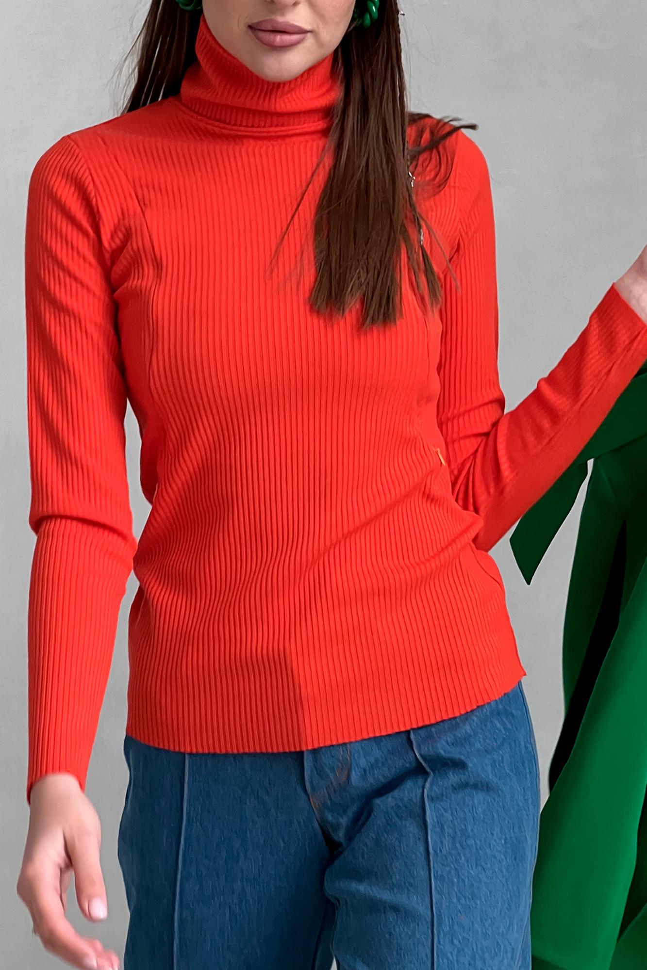 Утепленная водолазка для беременных грейпфрутового цвета FOR BEST MAMA