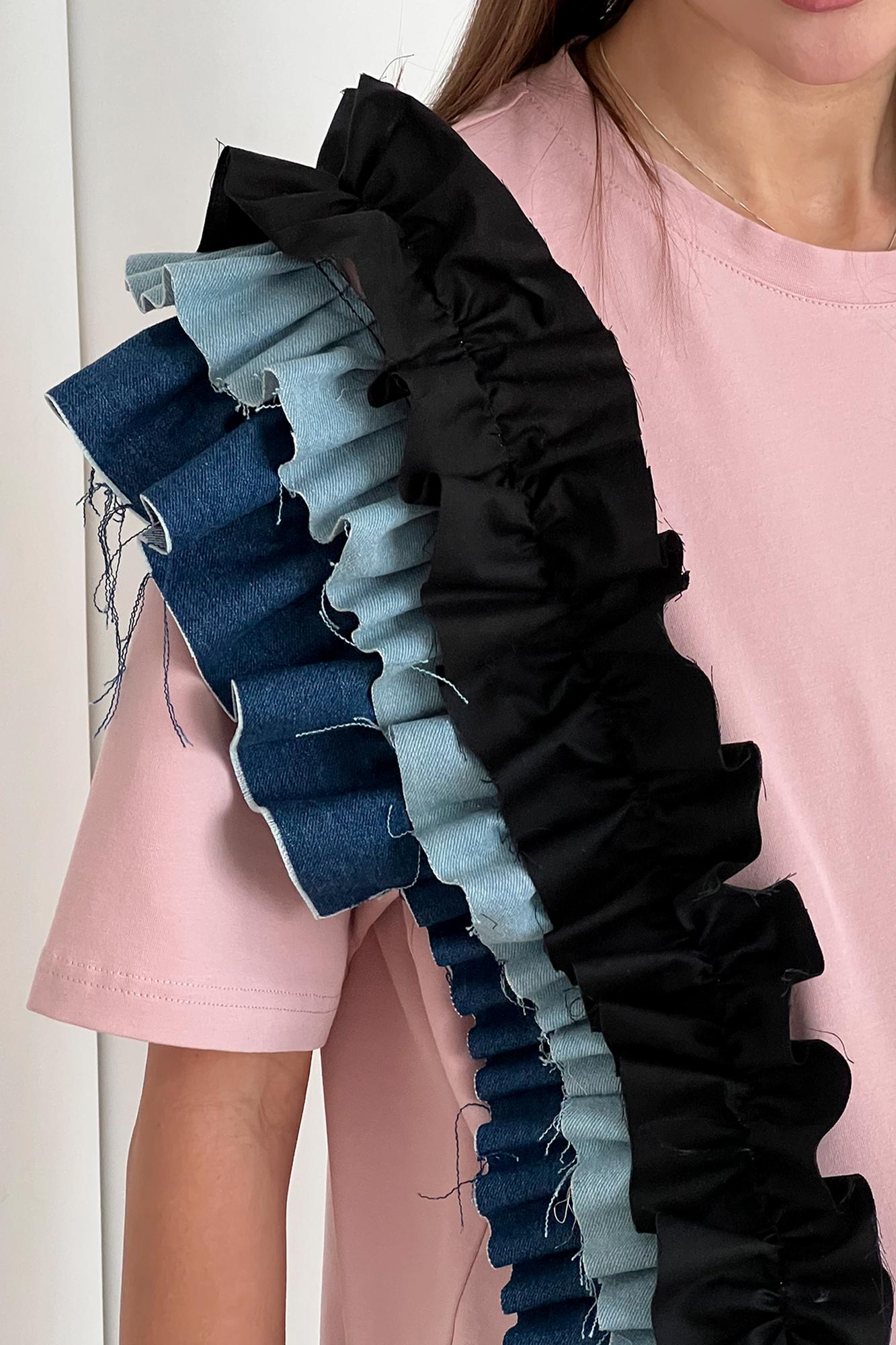 Футболка oversize розового цвета FOR BEST MAMA