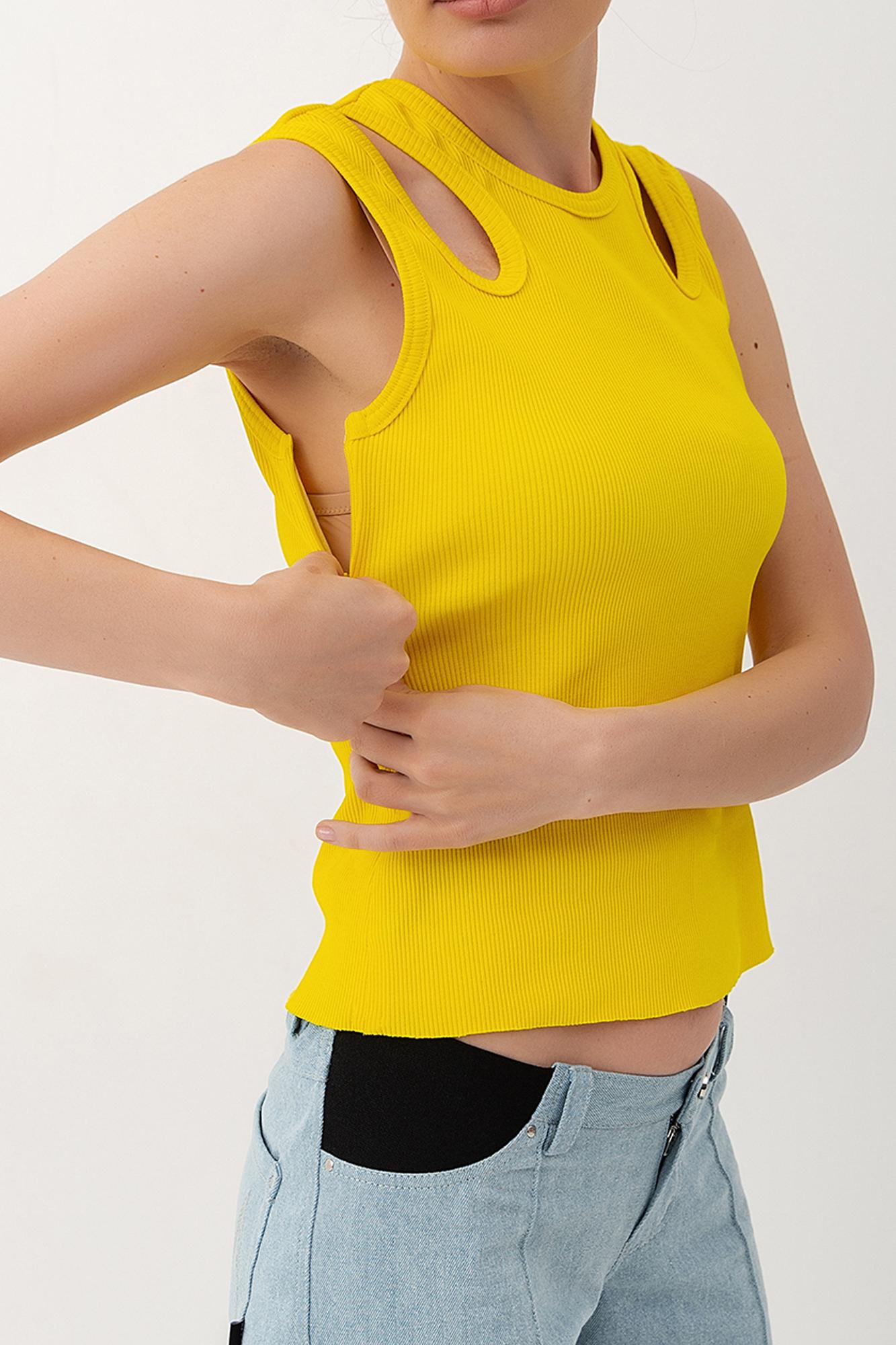 Желтый топ для кормящих FOR BEST MAMA