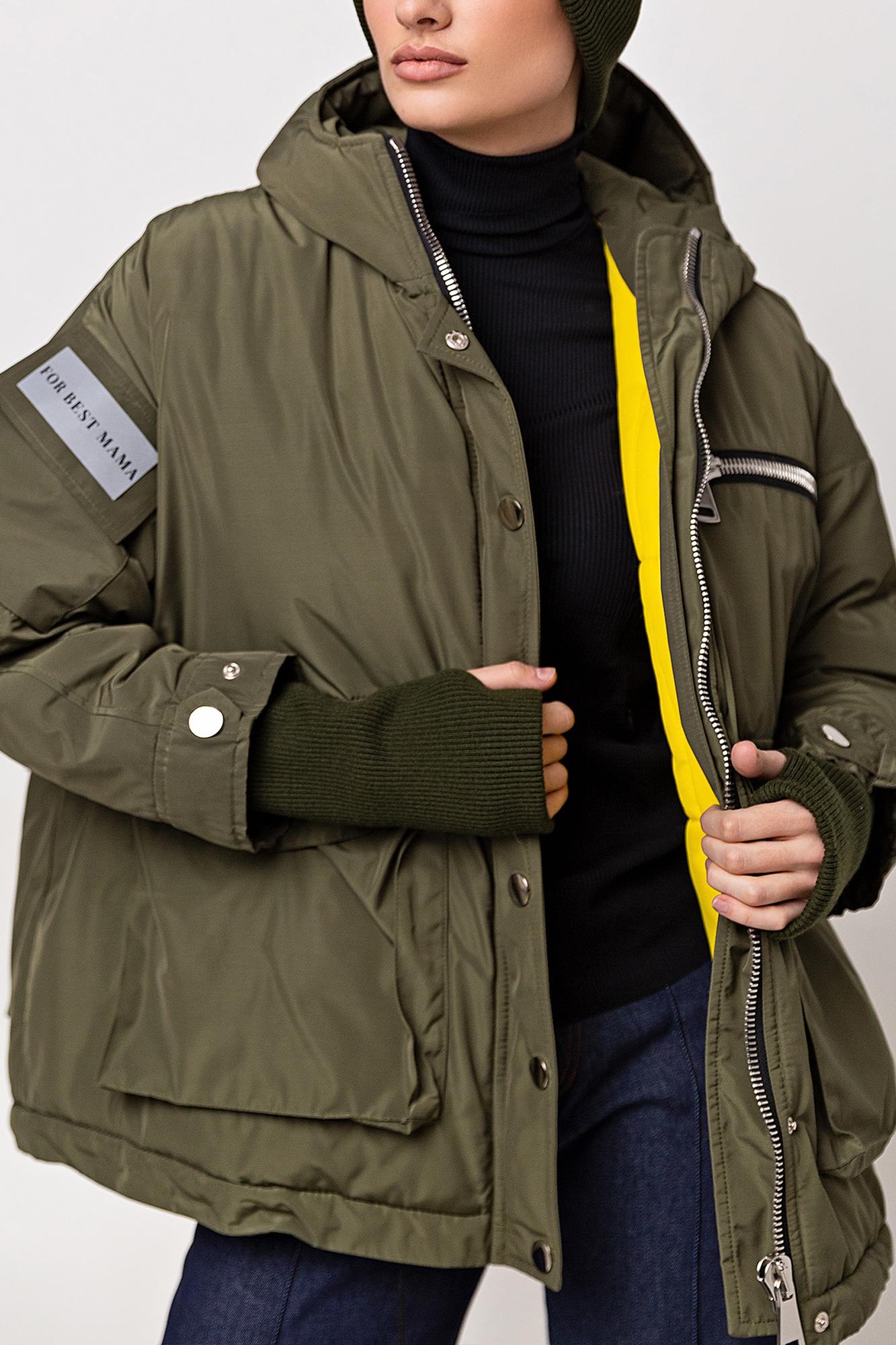 Куртка зимняя хаки FOR BEST MAMA