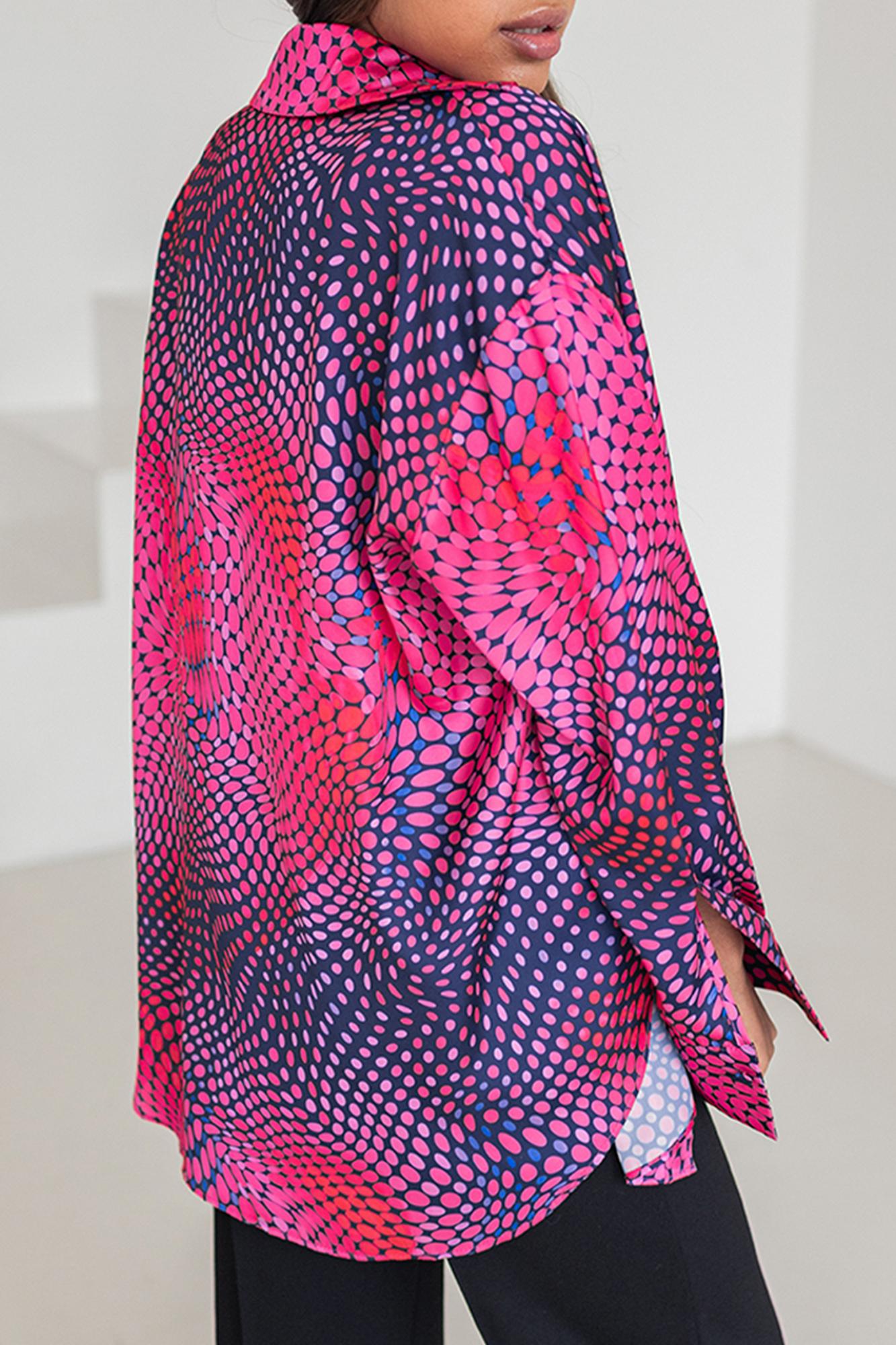 Блуза цвета фуксия oversize FOR BEST MAMA