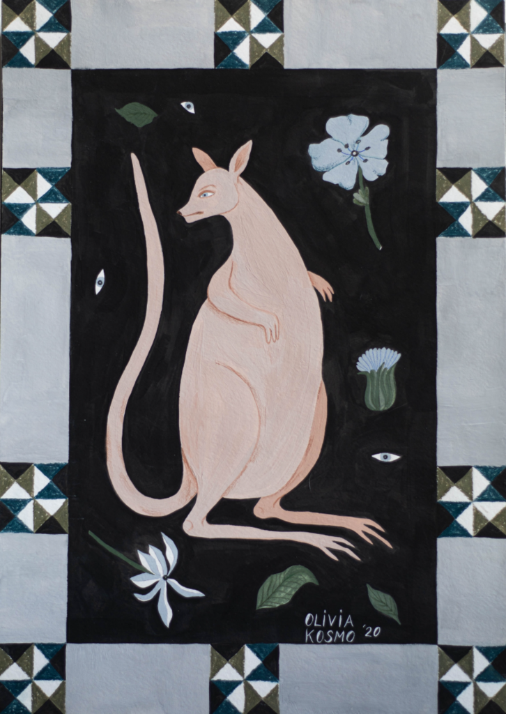 Картина "Ковер С Кенгуру" / Оригинал А3