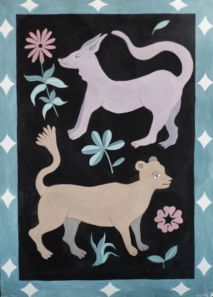 Картина "Ковер С Животными" / Оригинал А3