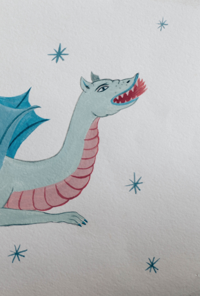 Картина "Дракон" / Оригинал А4