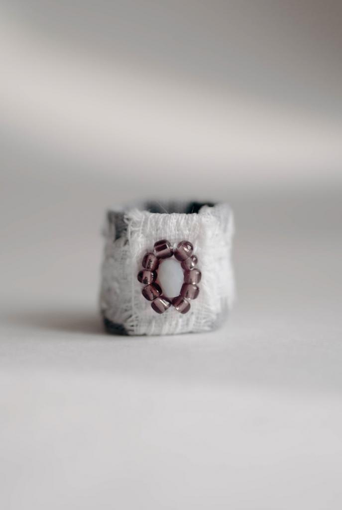 Текстильное Колечко / 17 Размер