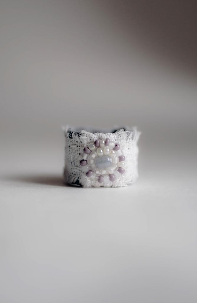 Текстильное Колечко / 19 Размер