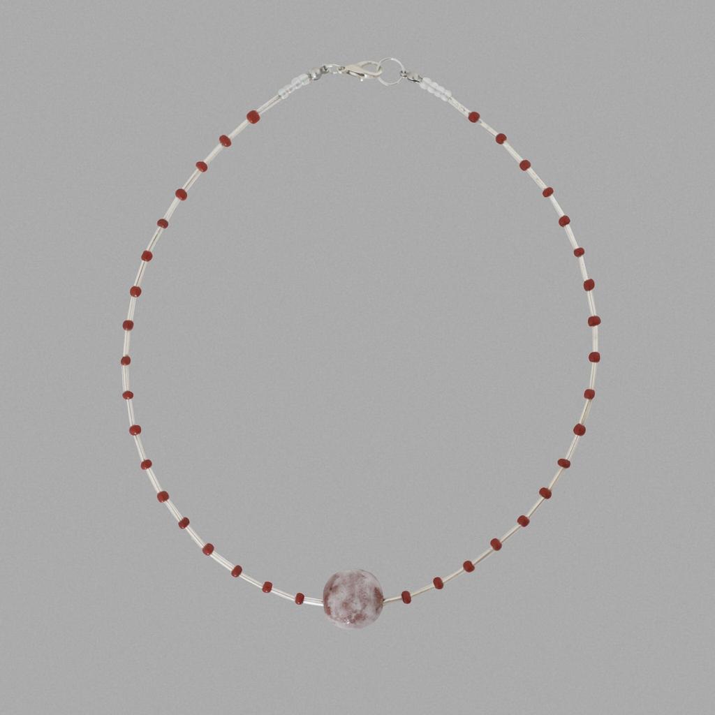 Бусы / Чокер PLANET'КИ В Красном Цвете
