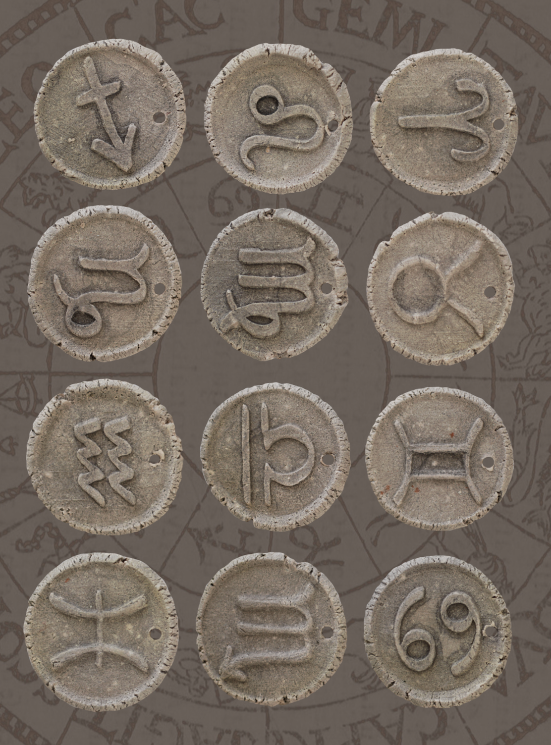 Кулоны ASTROLOGY / В Античном Варианте