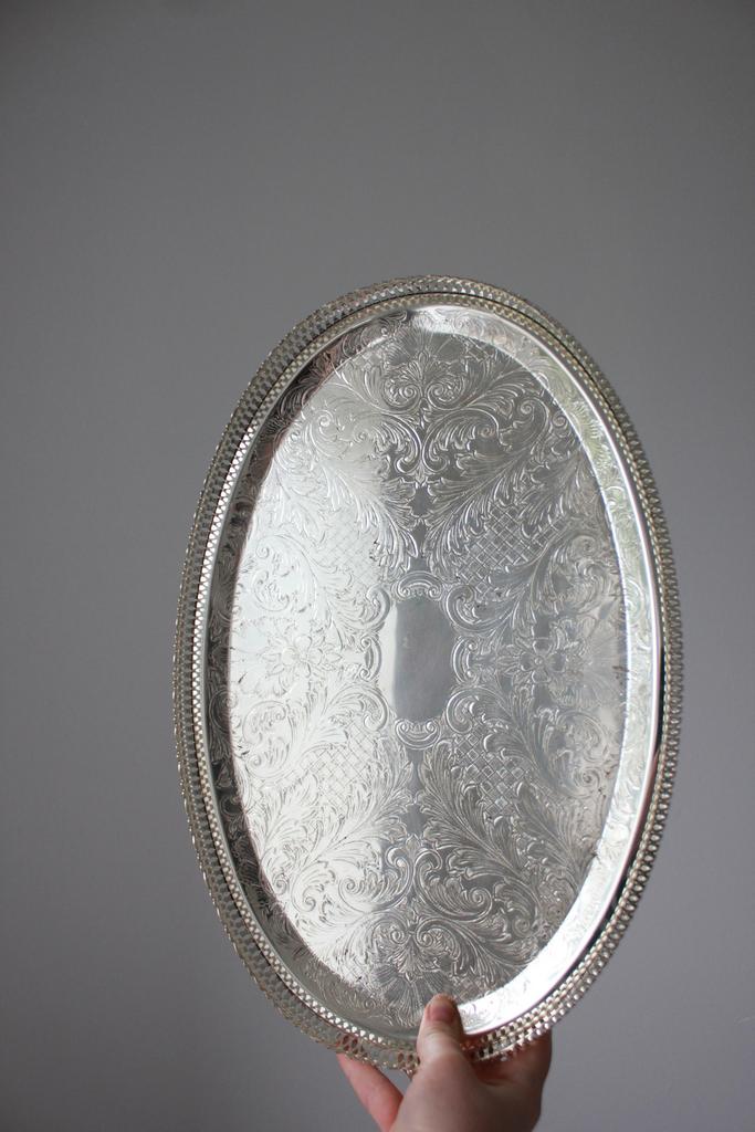 Поднос серебрение
