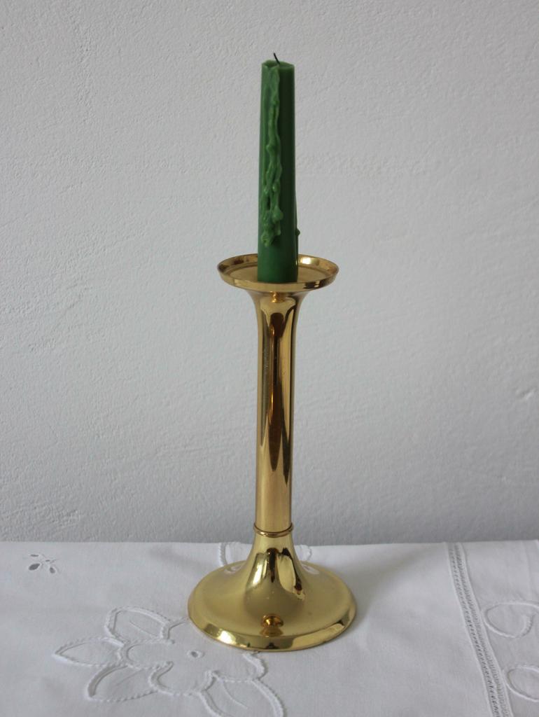 Латунный подсвечник