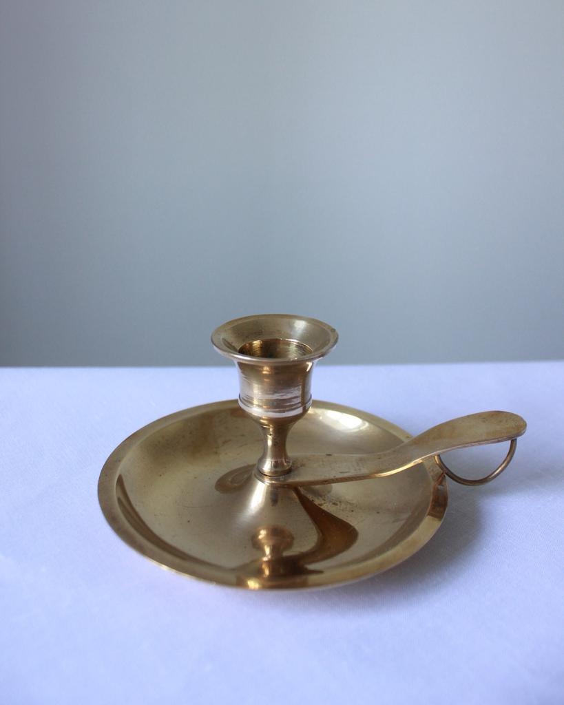 Подсвечник латунь