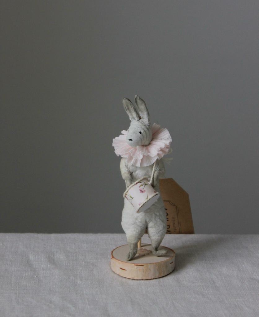 Ватная игрушка Заяц с барабаном