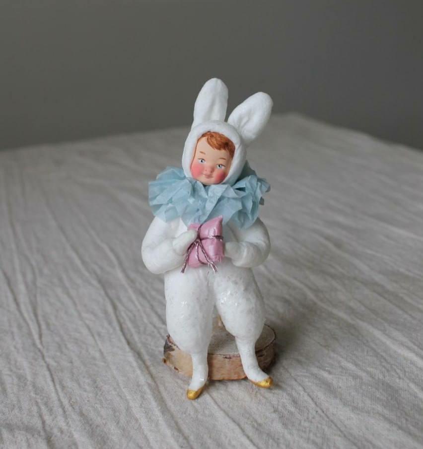 Ватная игрушка Мальчик зайка