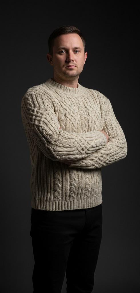 Мастер-класс по мужскому джемперу " Самурай "