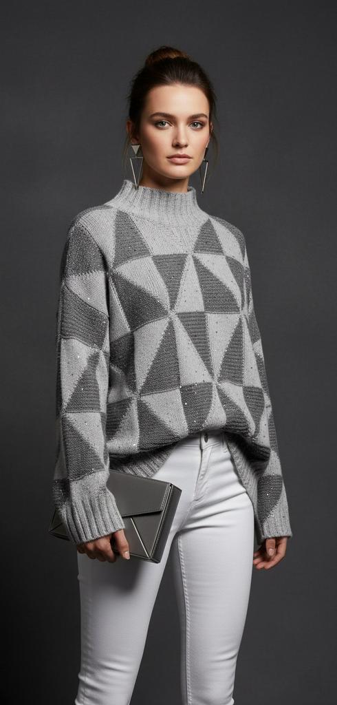 Описание . Джемпер « Квадро »