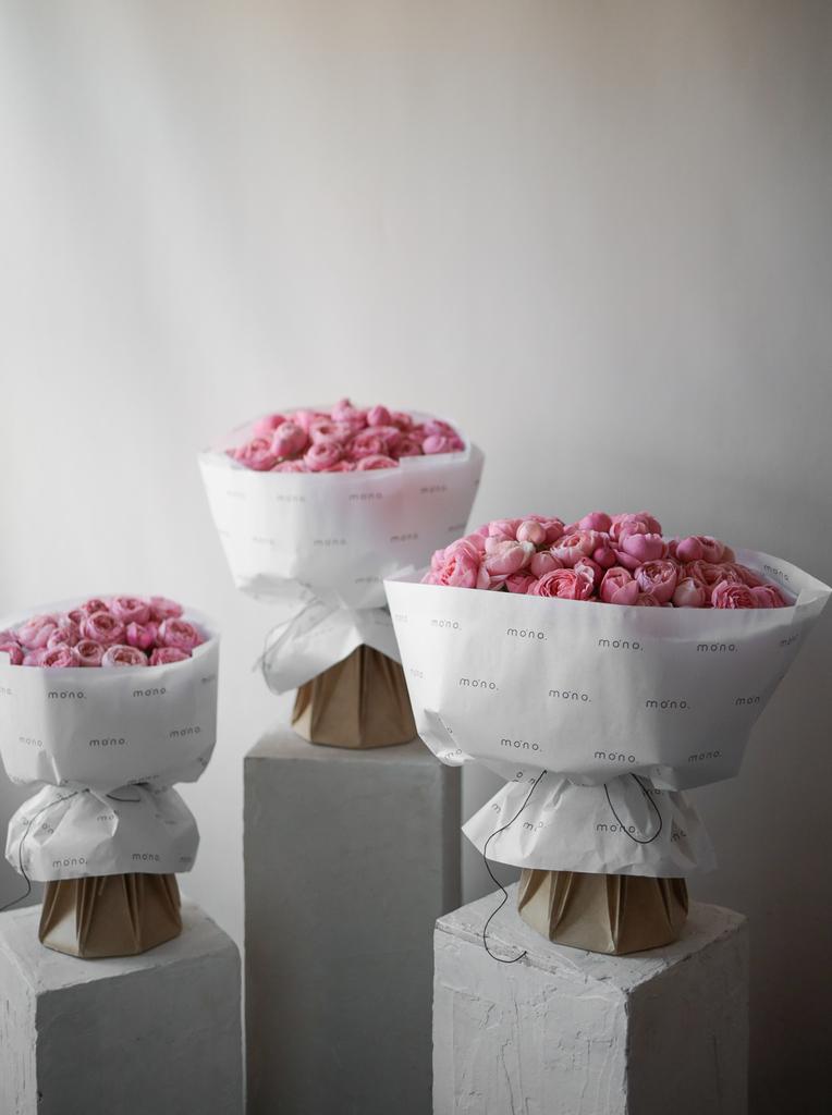 СЭТ из кустовых роз сильва пинк