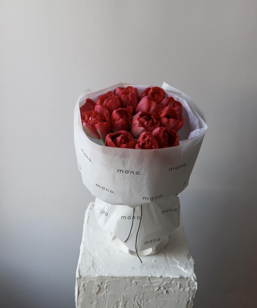 ТЮЛЬПАНЫ красные пионовидные