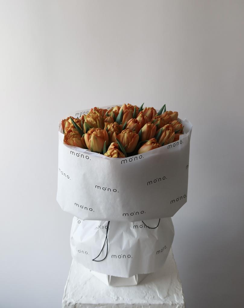 ТЮЛЬПАНЫ оранжевые пионовидные