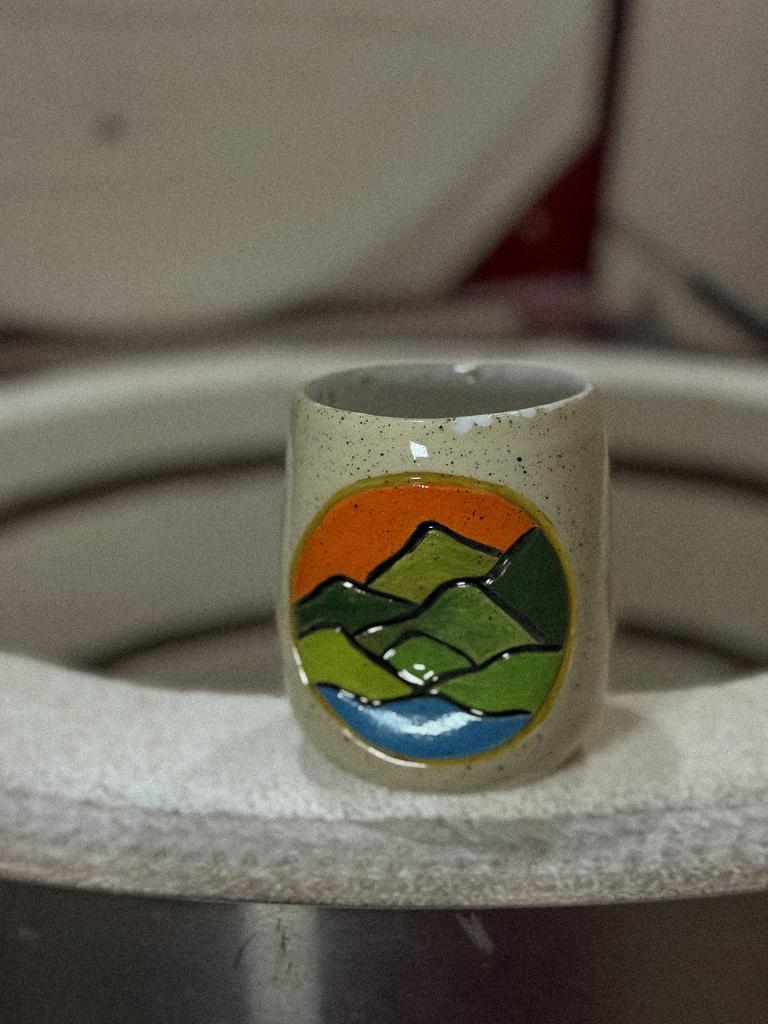 Стакан с вмятинами Фактурный