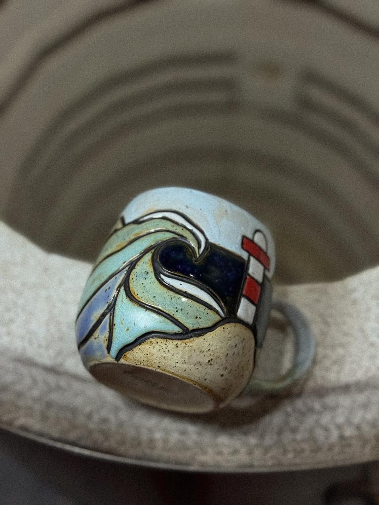 Кружка Маяк и Волны